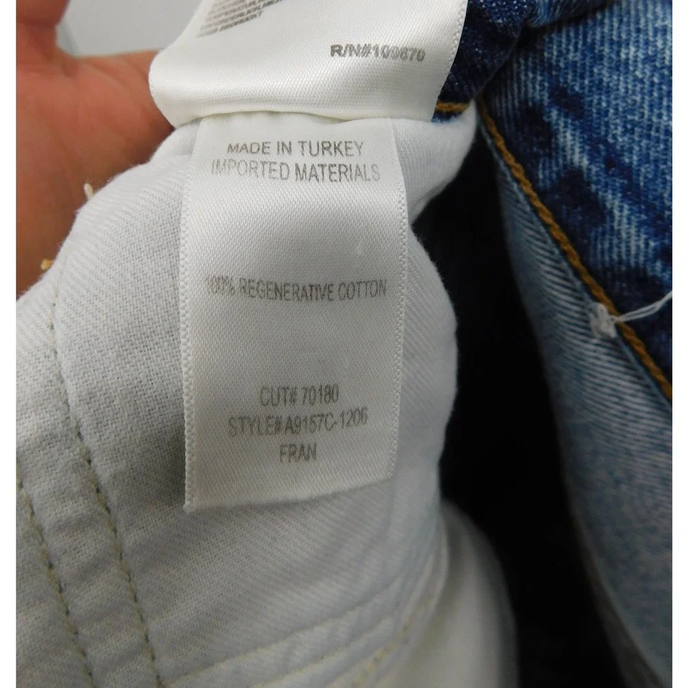 AGOLDE Fran Low Slung Easy Straight Jeans Medium Wash Size 29 Womens - Picture 5 of 5